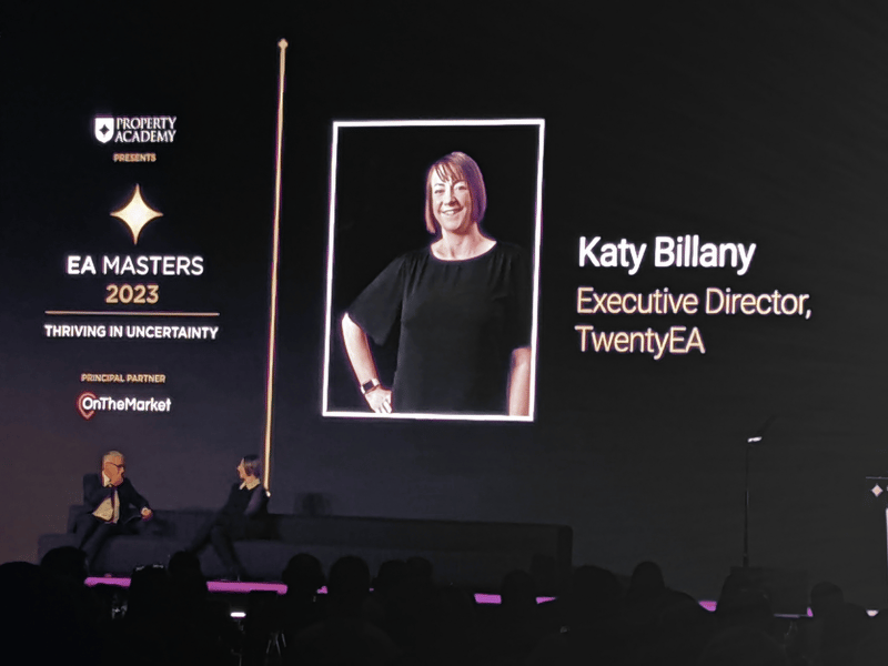 Katy-billany-on-stage-for-her-talk