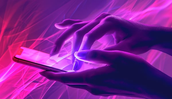 mobile-phone-hand-screen-with-purple-color-generate-ai-image